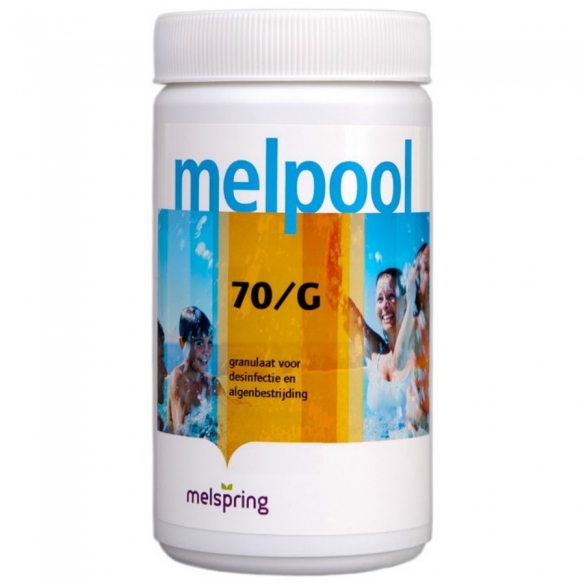 Melpool chloorgranulaat 70/G - 1 kg  MELPOOL70G